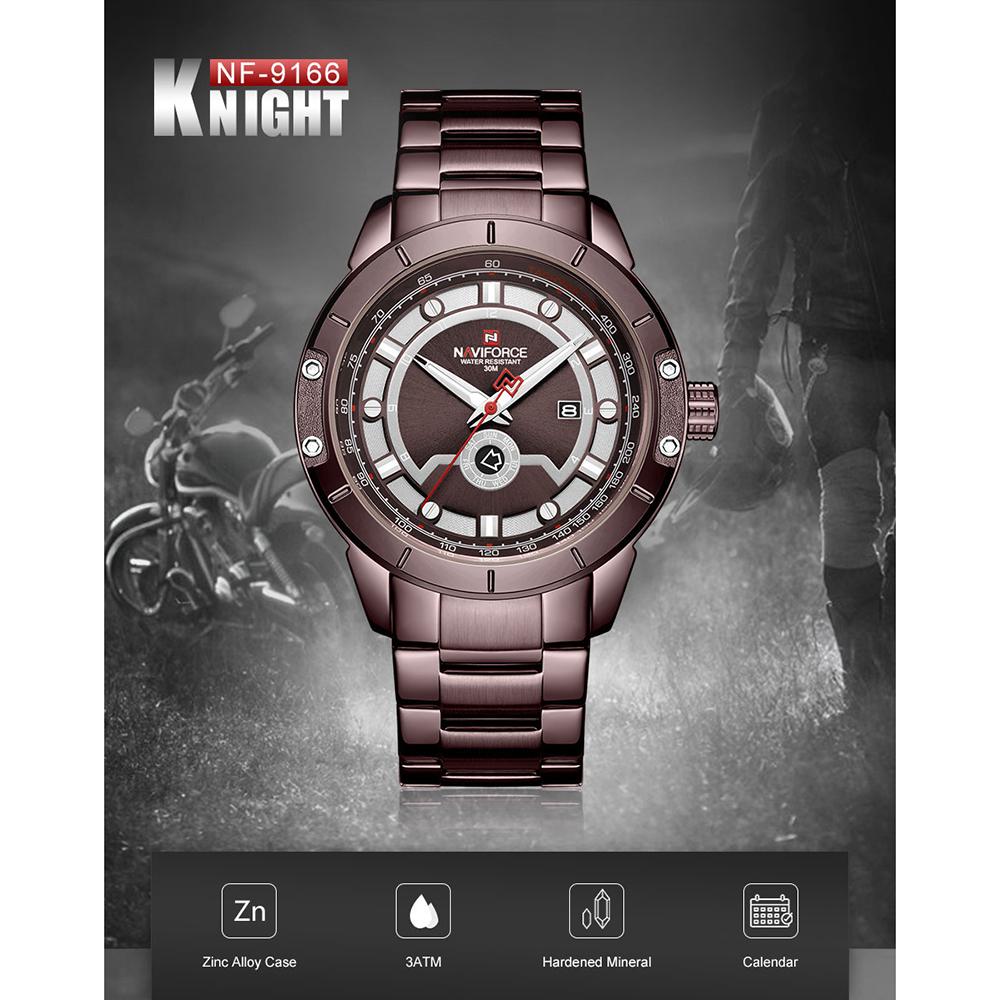 Đồng hồ đeo tay thạch anh Thời trang Thể thao ngoài trời đa chức năng 3ATM NAVIFORCE Chống thấm nước phát sáng