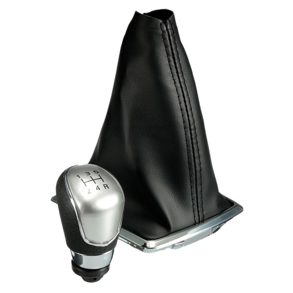 5-Speed Gear Knob Gaitor Boot Cover PU Leather for 2005-08