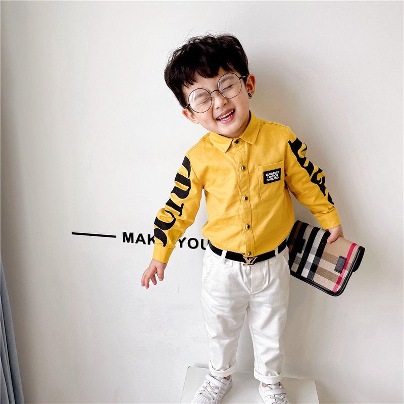 Set bộ áo đũi mềm quần kaki cao cấp cho bé trai