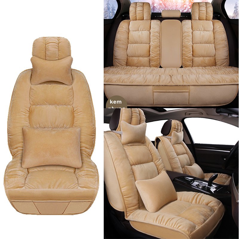Bộ 5 lót ghế ô tô NHUNG SIÊU MỀM CAO CẤP, cho dế bạn lên thêm đẳng cấp sang chảnh-83210