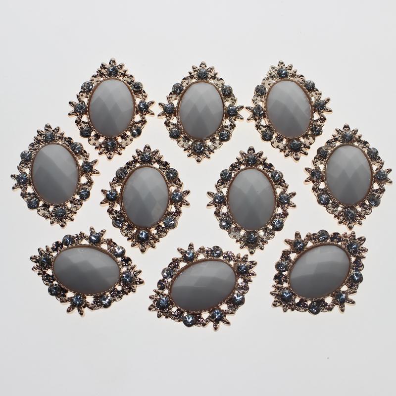 20pcs Rhinestone Flat Beads Button Scrapbook