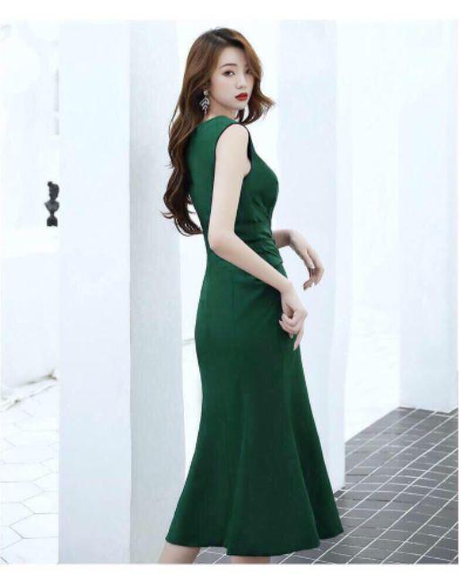 ĐẦM BODY XẺ XẾP BÈO SANG CHẢNH