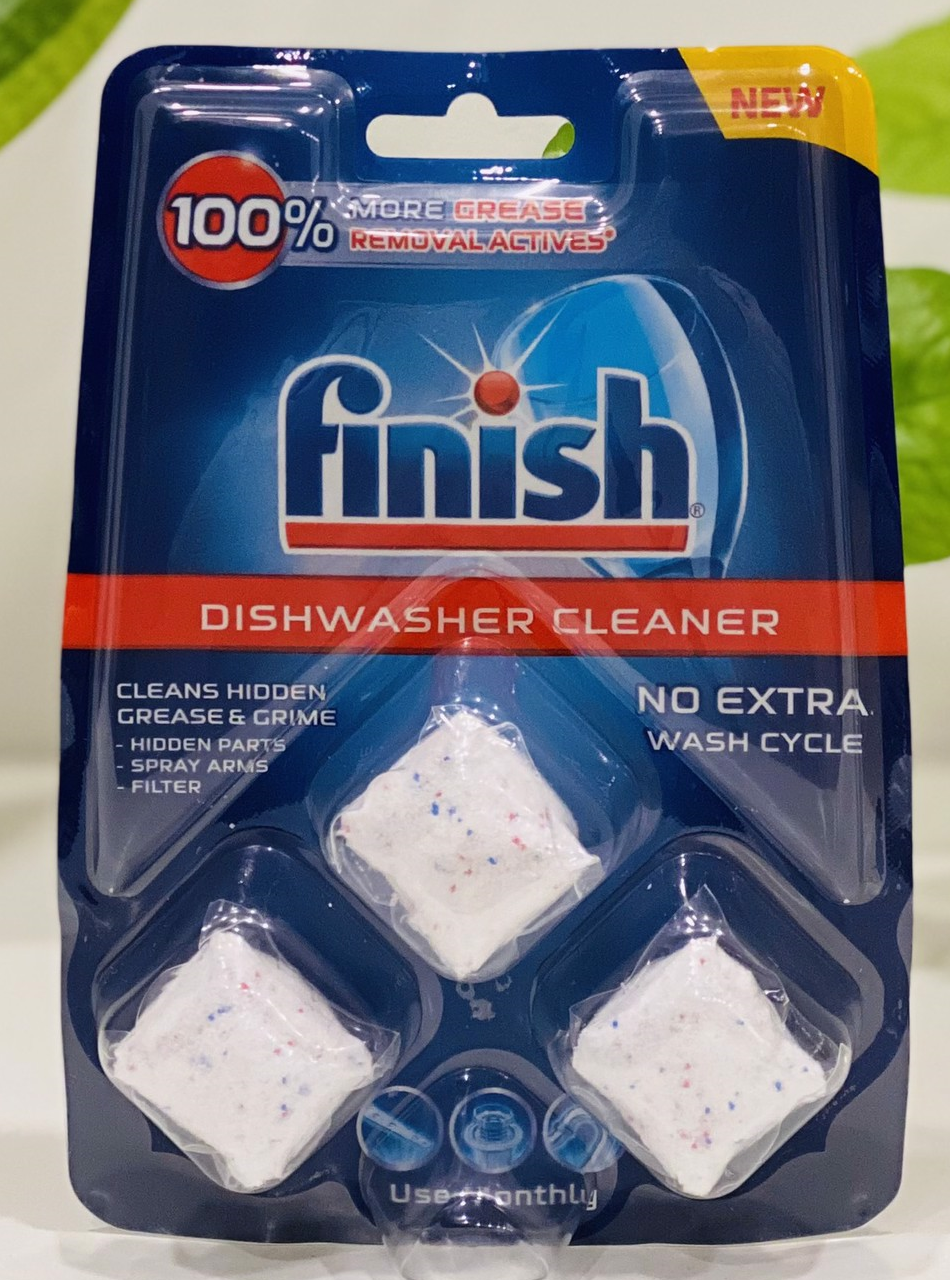 Vệ sinh máy rửa bát finish vỉ 3 viên