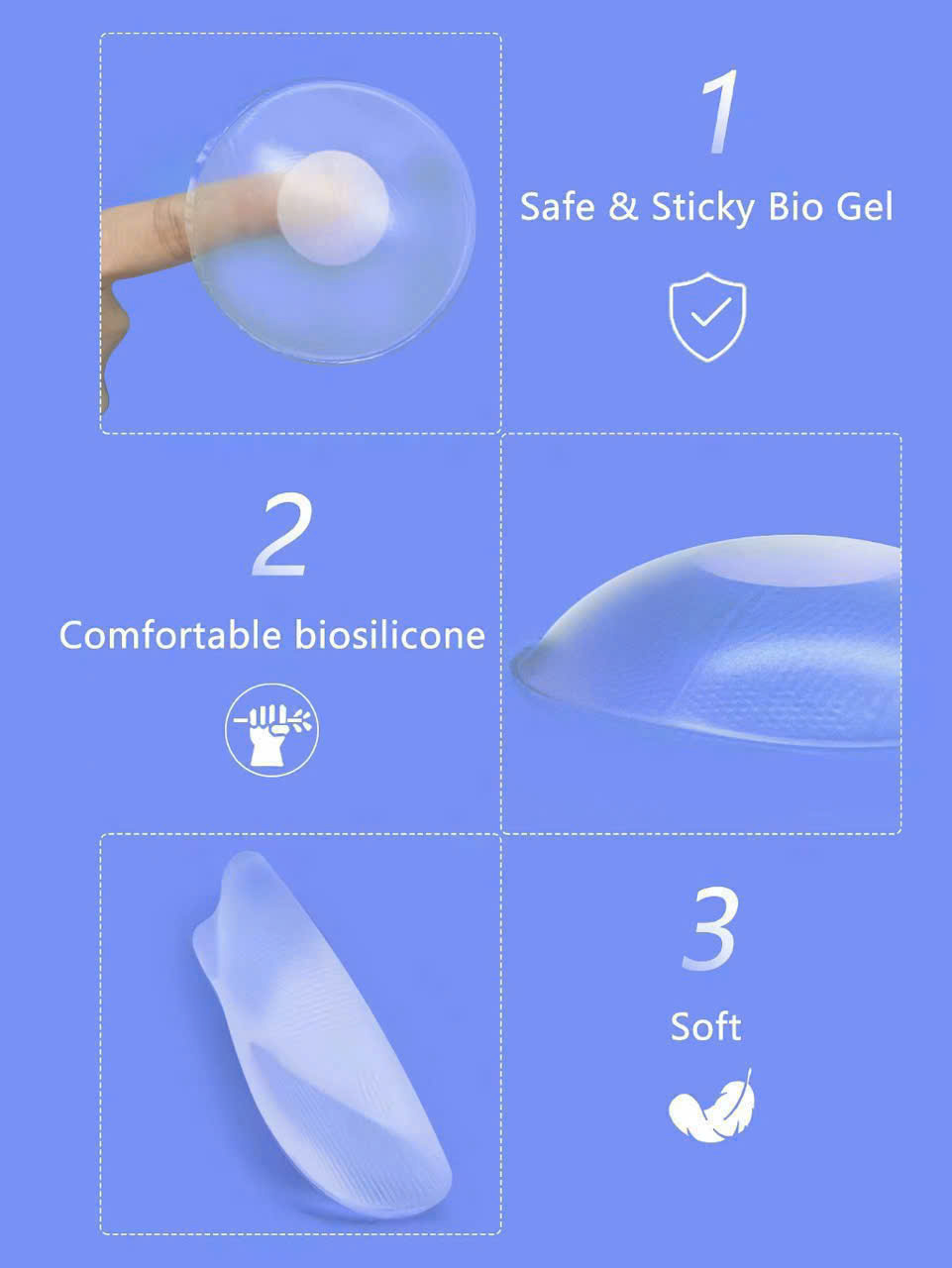 MIẾNG DÁN NGỰC TRONG SUỐT HÌNH TRÒN CỰC CHẮC VÀ XINH DÀNH CHO NỮ