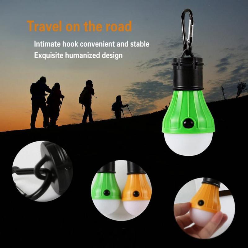 LED Tent Hanging Lamp 4 Modes Outdoor SOS Emergency Carabiner Bulb Light Emergency Light Lantern Hiking Energy Saving Lamp