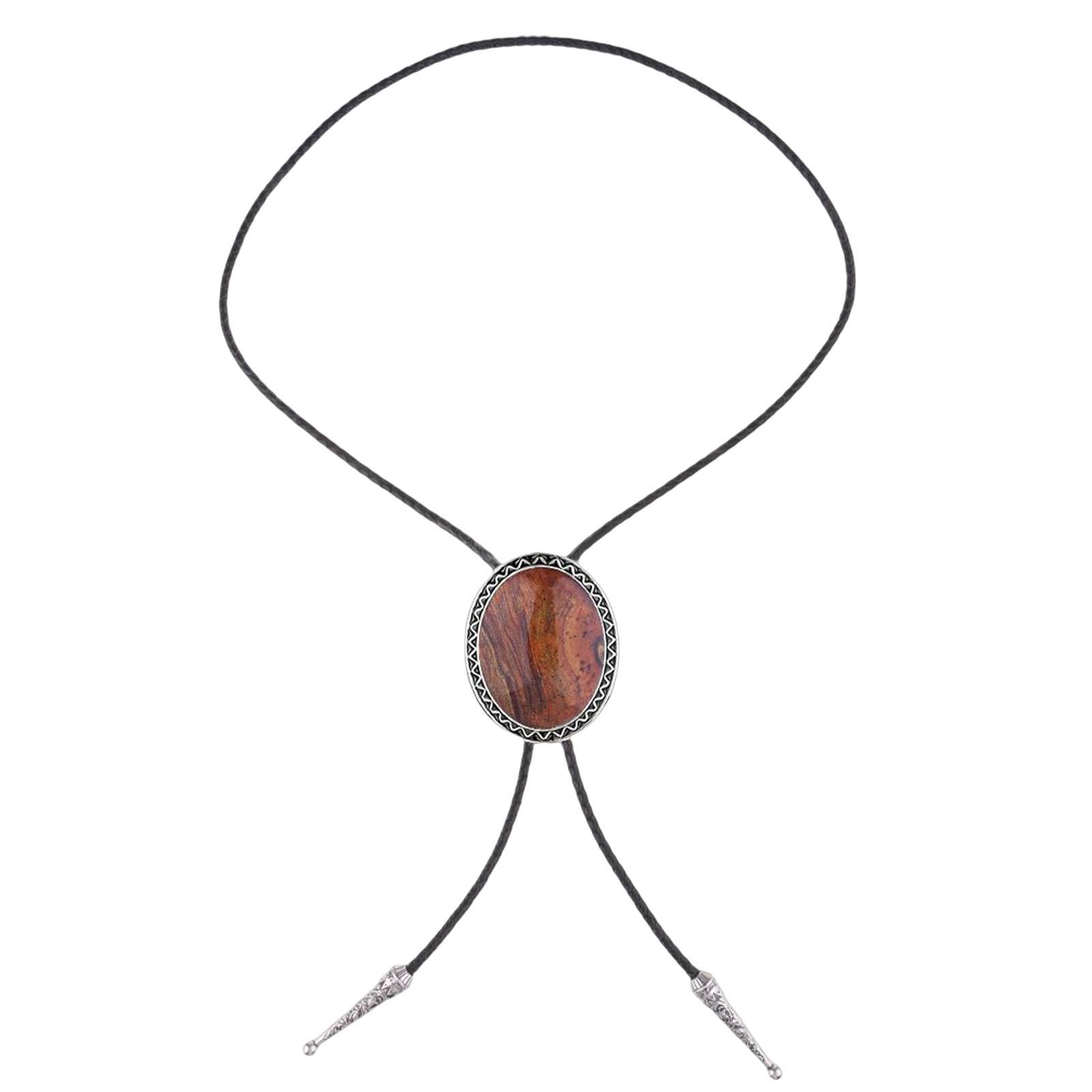 PU Bolo Tie Necktie Costume Wedding Halloween Necklace Handmade Fancy Dress
