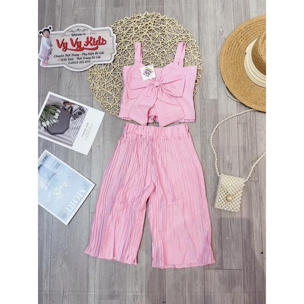 Set đồ bé gái, set bé gái hoa nơ thời trang VyVy Kids Fashion