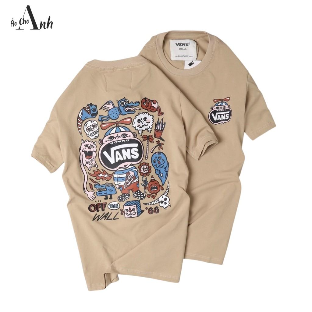 Áo thun nam cổ tròn tay ngắn ACA - A126 Áo Unisex From rộng dưới 85kg phong cách Ulzzang