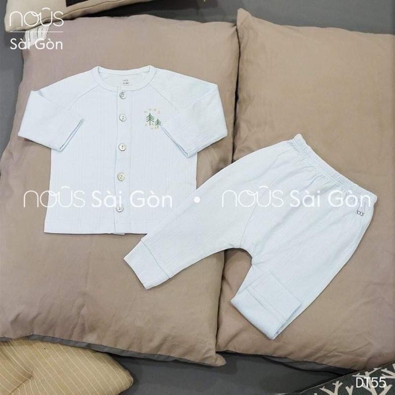Bộ dài tay vải thông hơi từ 0-24 m