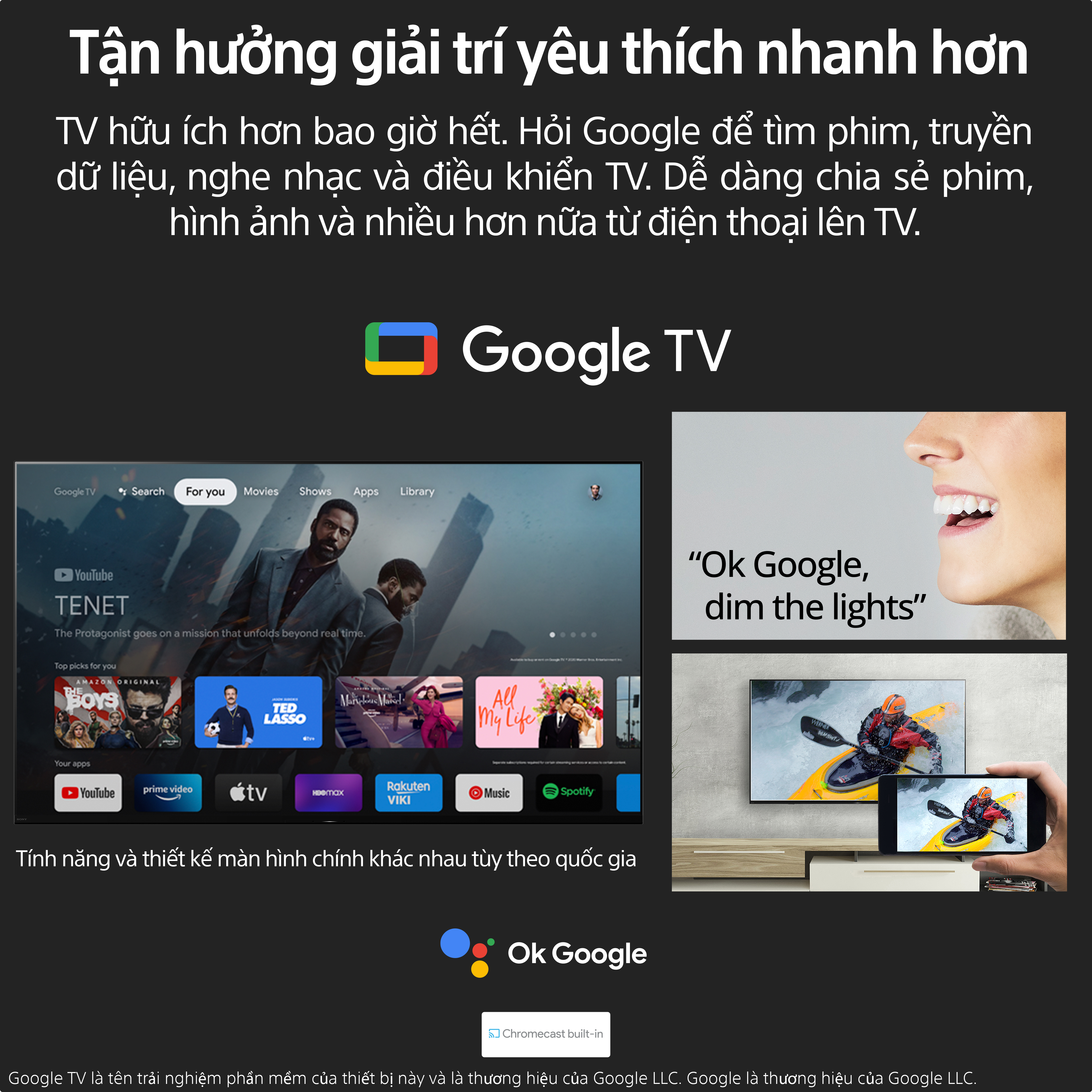 Google Tivi Sony 4K 55 inch KD-55X75K - Model 2022