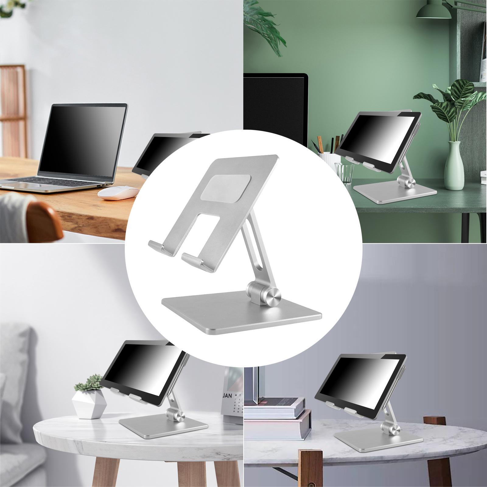 Tablet/Phone Stand, Adjustable &amp; Foldable Desktop Holder Cradle Dock for Video Recording