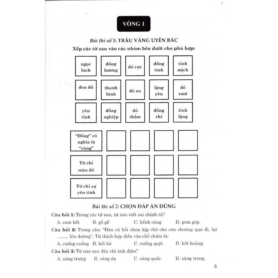 Bộ đề luyện thi Violympic trạng nguyên Tiếng Việt trên Internet lớp 5( đại học quốc gia hà nội )