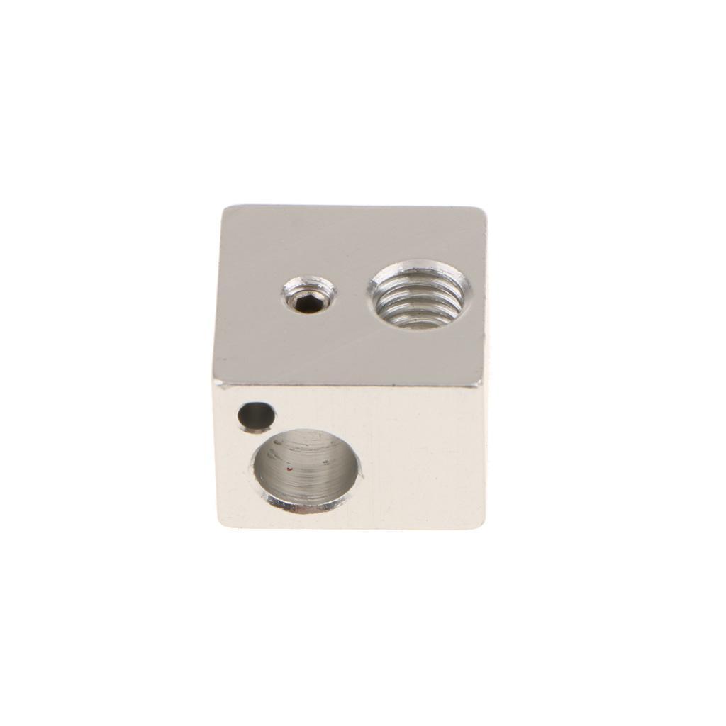 5Piece Aluminum Heater Block For Makerbot 3D Printer Extruder 20X20x10mm MK8