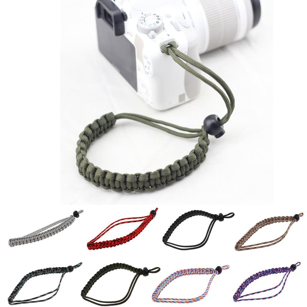 Adjustable Camera Wrist Strap/ Bracelet Outdoor Emergency Survival Braided Paracord