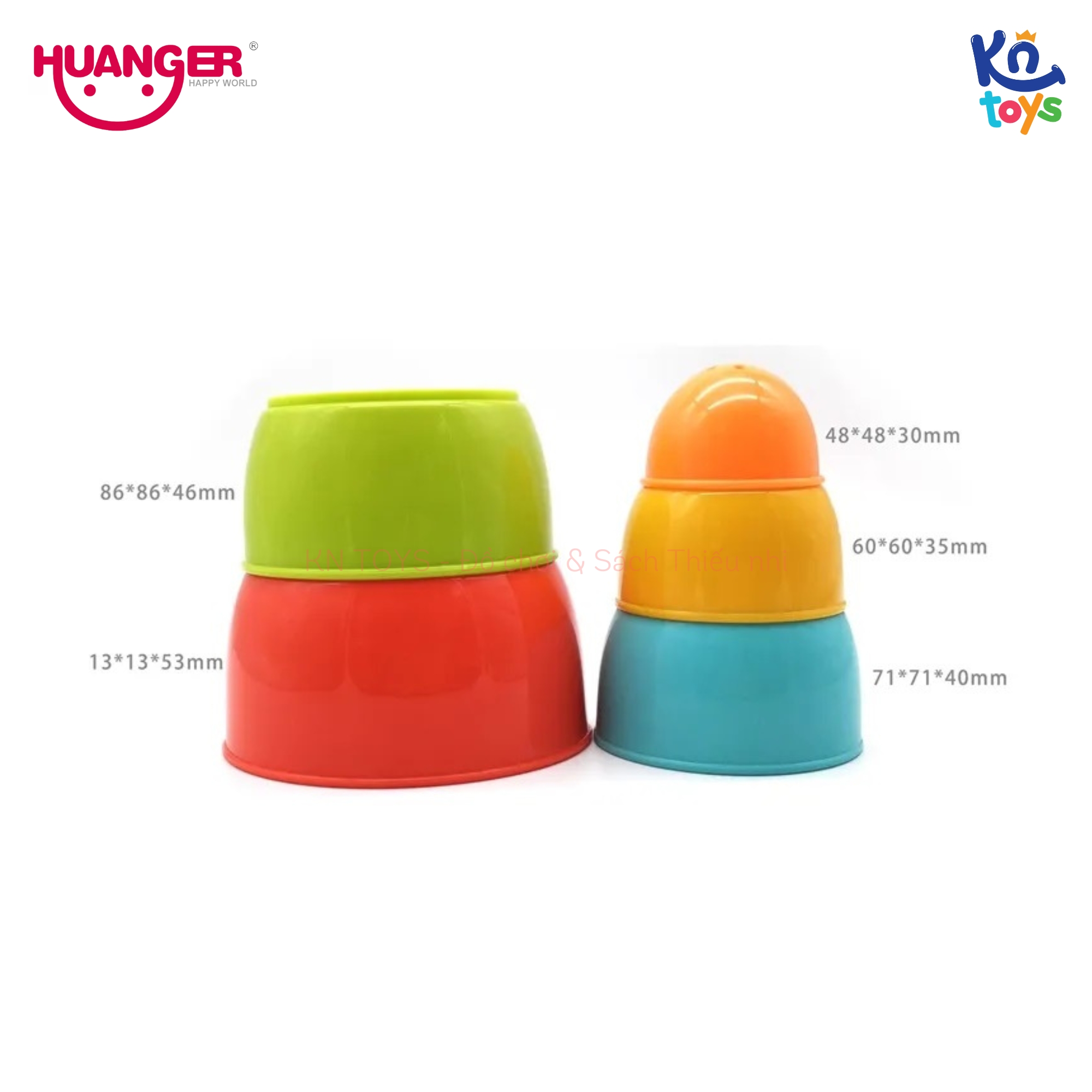 Đồ Chơi Giáo Dục Sớm HUANGER HE0224 Stack Bowl - Bát Diệu Kì Cho Bé Từ 12 Tháng Tuổi