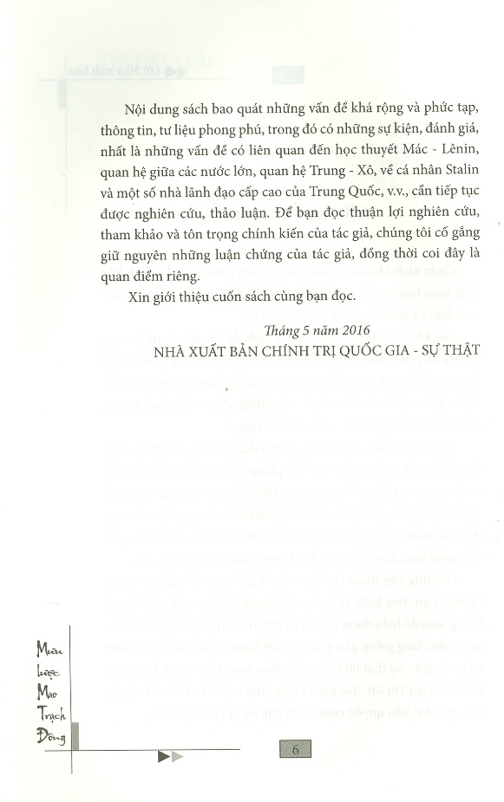 Sách - Mưu lược Mao Trạch Đông