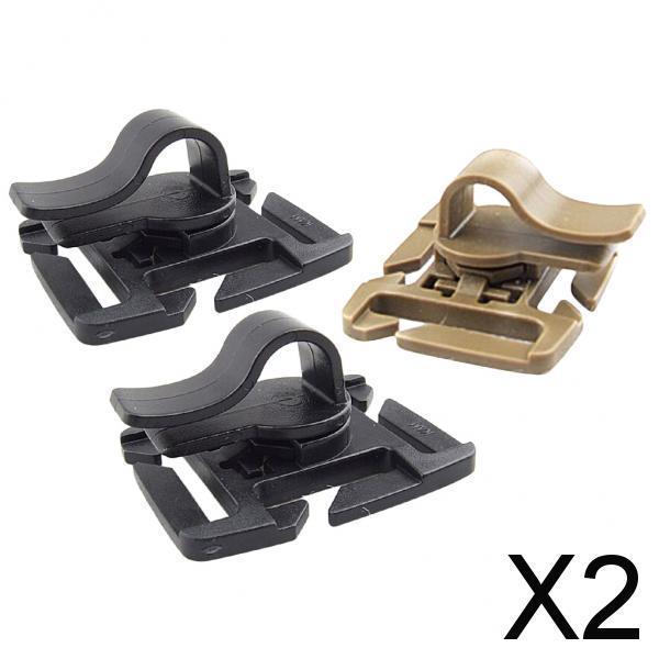 2xWater Bag Pipe Buckles Backpack Drinking Water Hose Hydration Tube Clips