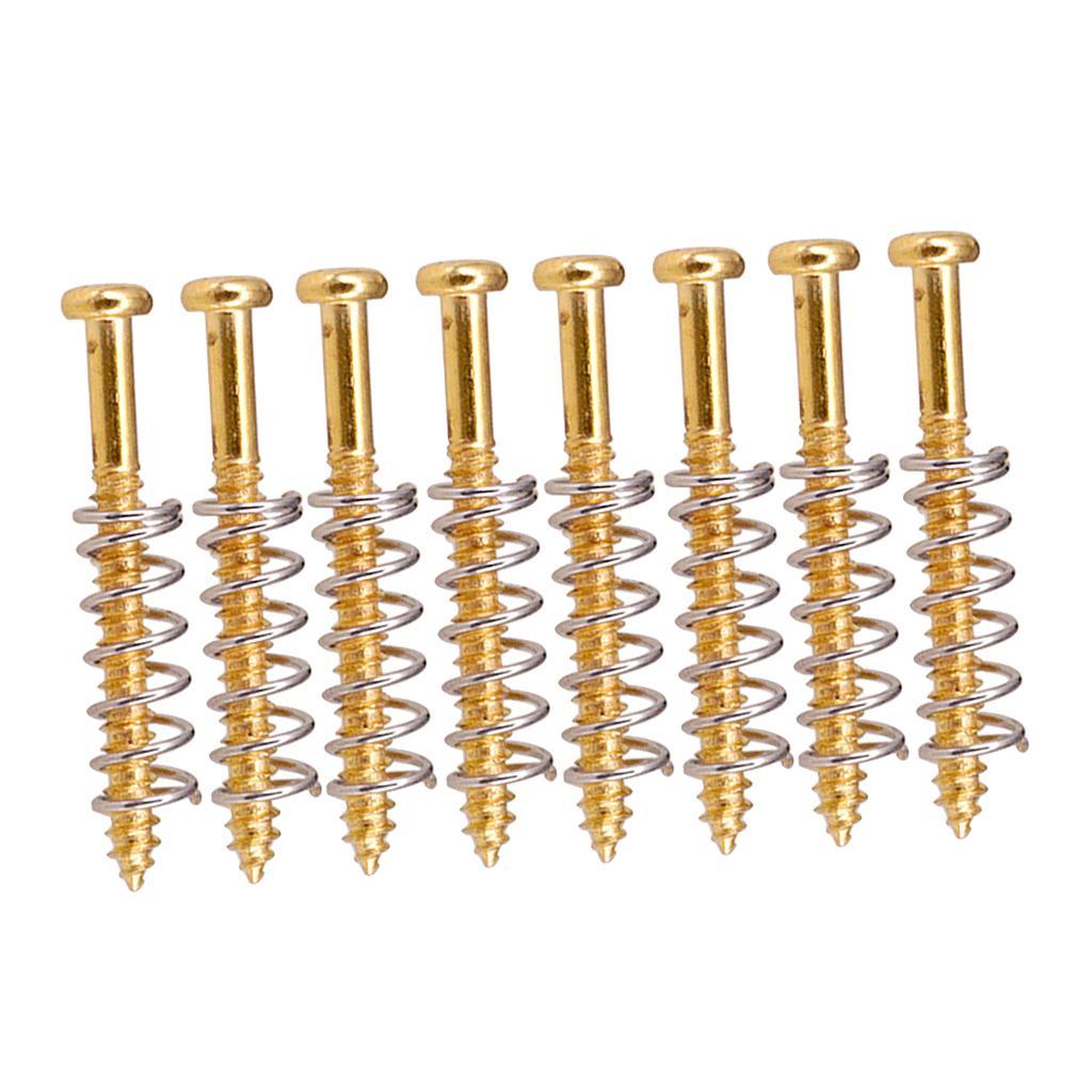 Set of 16 Iron Guitar Bass Pickup Humbucker Ring Mount Screws String Instrument Parts