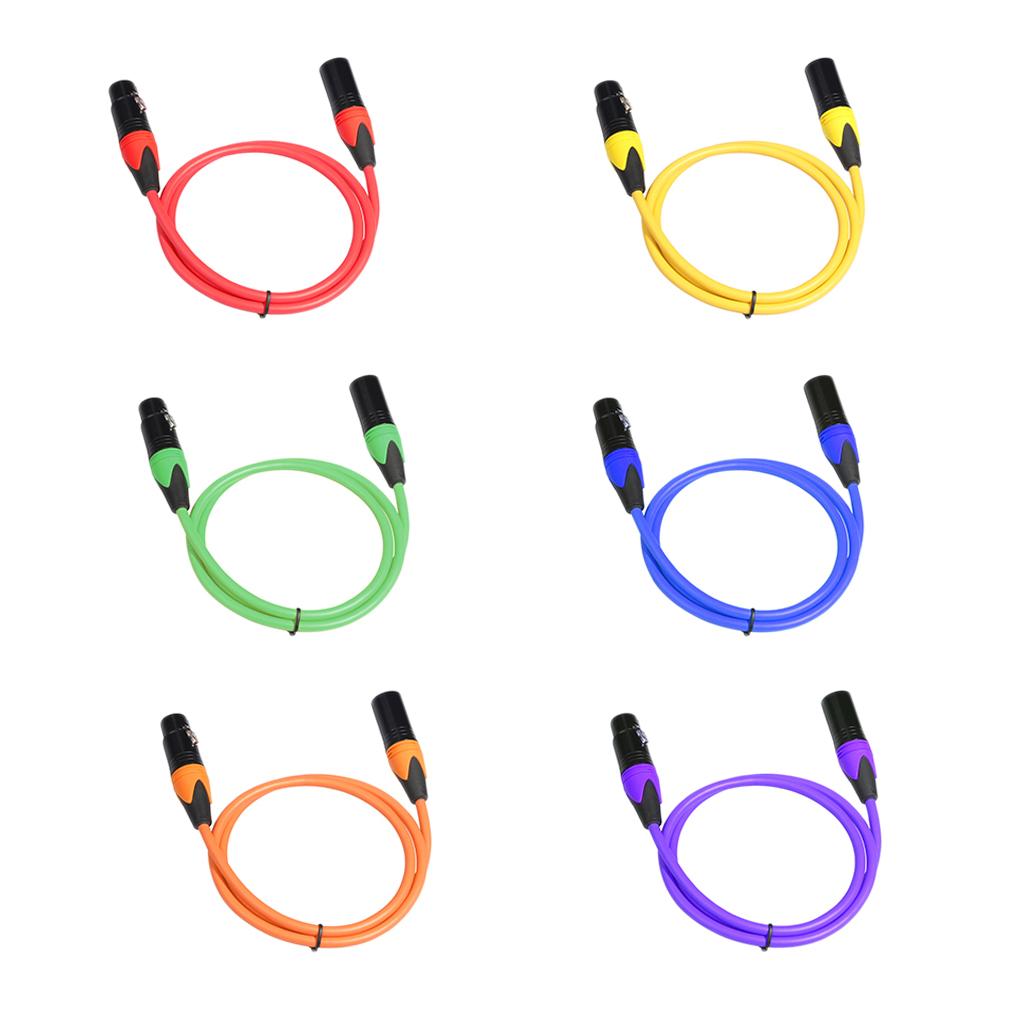 XLR Male to Female Microphone Cable 3.3ft-16.4ft, 5 Colors 4 Sizes for Choose