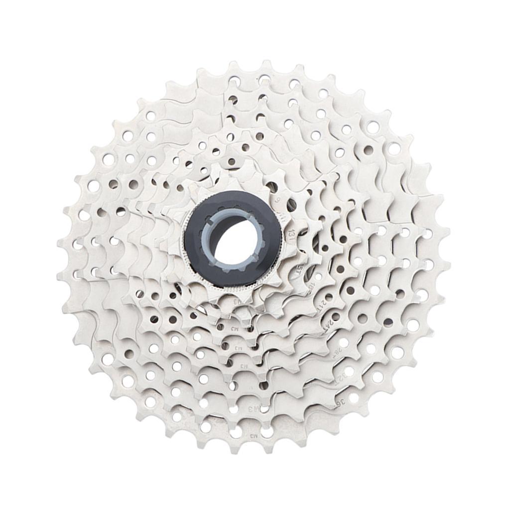 9 Speed Bike Freewheel Set Steel Bicycle Cassette Bicycle Replacement Accessory for Mountain Bikes Road Bike