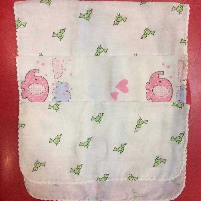 Khăn xô sữa 2 lớp xuất Nhật loại hoa văn 31*31cm