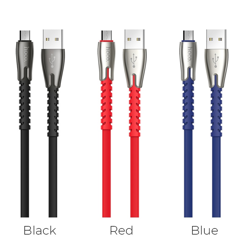 Cáp sạc nhanh Hoco U58 CORE Micro USB nguồn ra 2.4A Max - Hàng Chinh Hãng