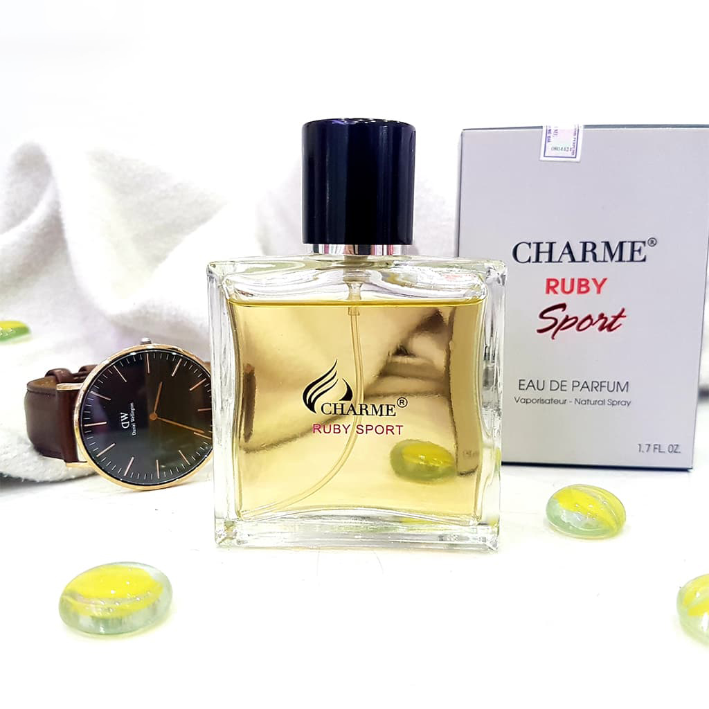 Nước hoa nam thơm lâu, Charme Ruby Sport, nam tính, năng động đầy cuốn hút, đúng chất quý ông, 50ml/100ml