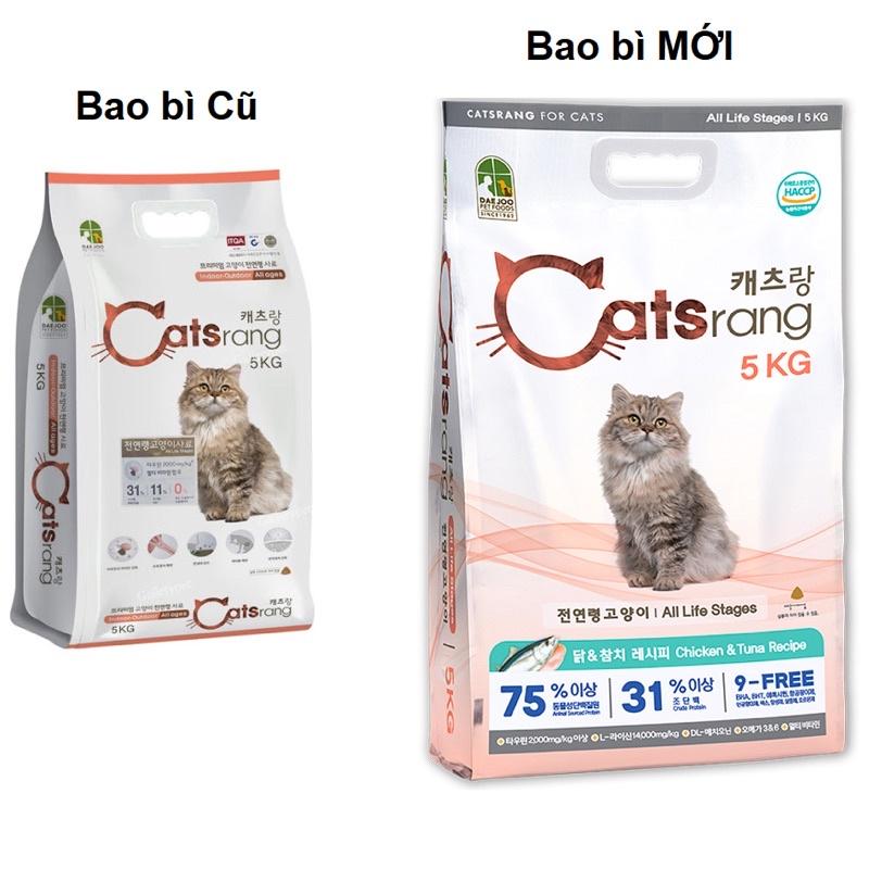 Thứ ăn hạt CATSRANG Hàn Quốc - Túi ZIP chiết 1KG thức ăn cho mèo lớn, mèo con Catrang 