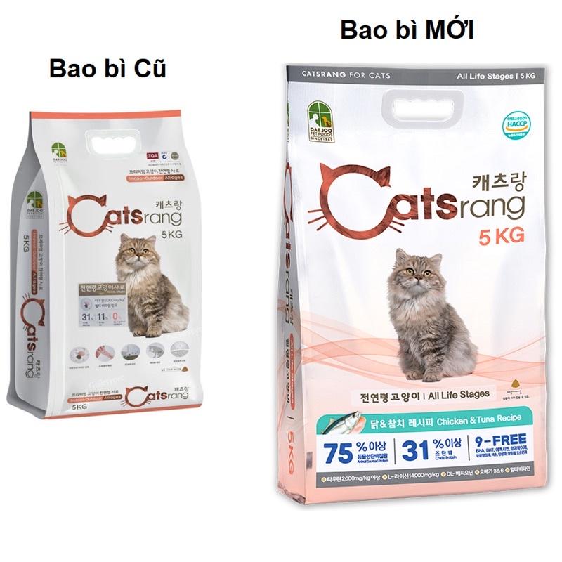 Thứ ăn hạt CATSRANG Hàn Quốc - Túi ZIP chiết 1KG thức ăn cho mèo lớn, mèo con Catrang