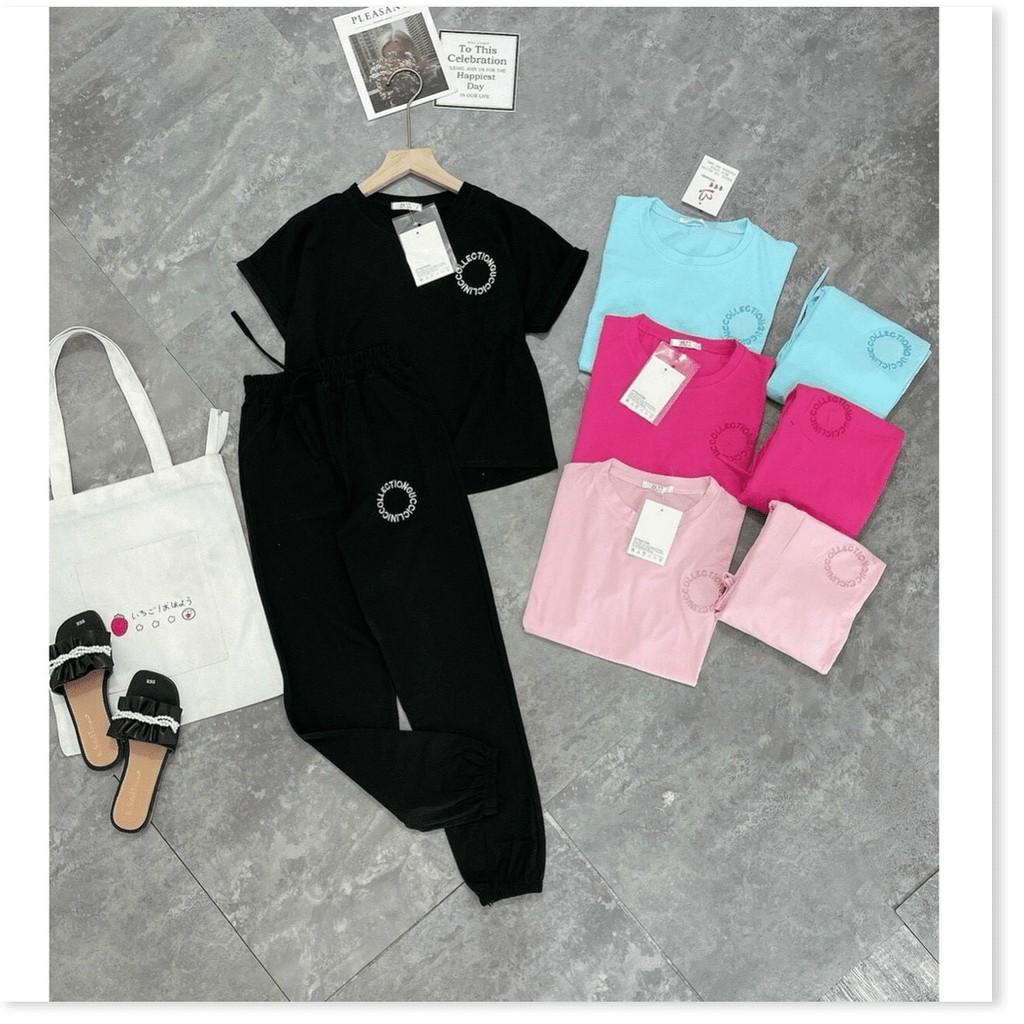 SET BỘ THUN TAY NGẮN,QUẦN DÀI NỮ NHIỀU MÀU XINH XẮN HỢP CHO MÙA HÈ THỜI TRANG KING STORE