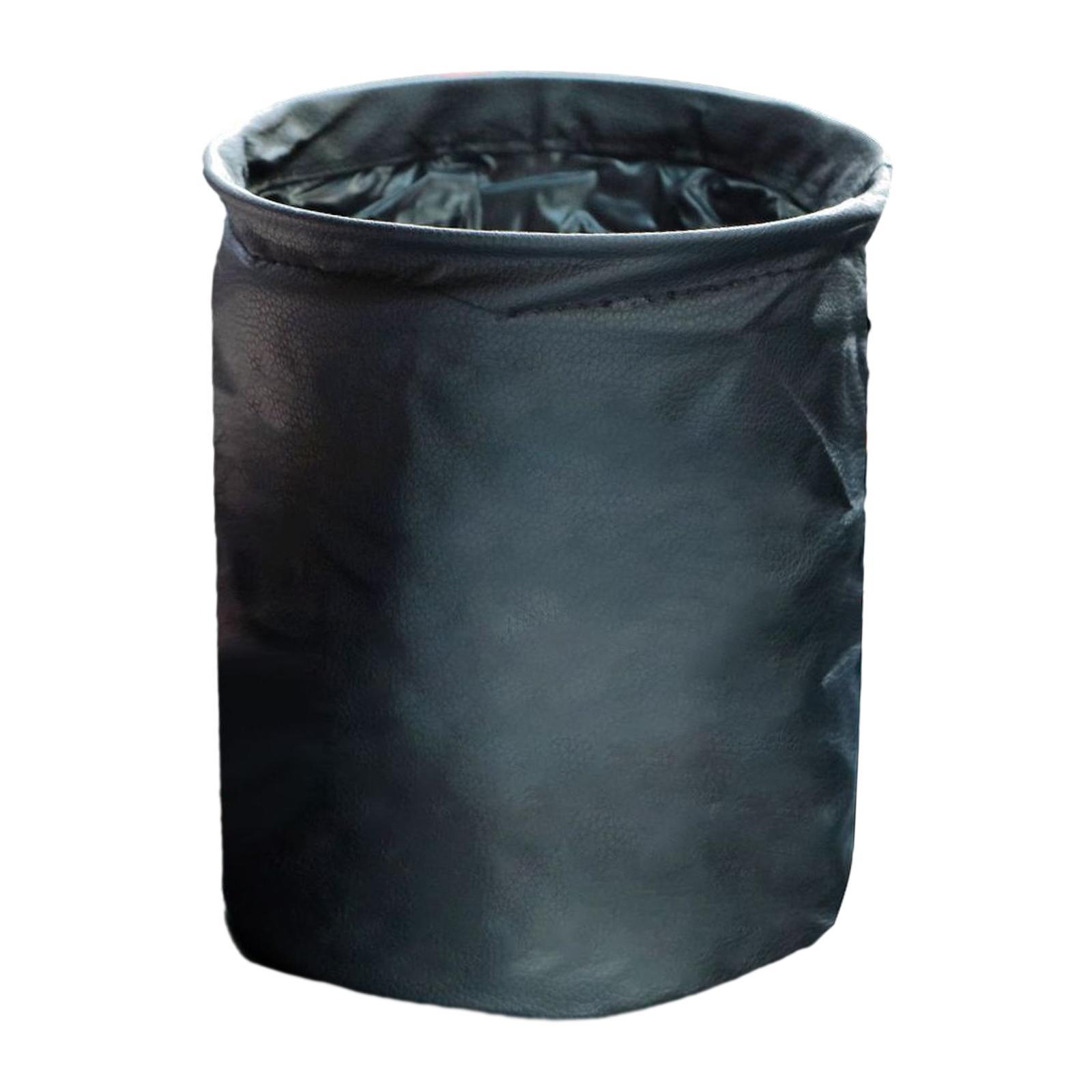 Folding Car Trash Can Scratch Resistant Auto Accessories Hanging Garbage Bin
