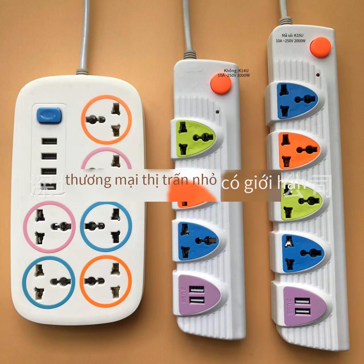 Kiểu dáng mới nhất được xuất khẩu sang Việt Nam, Lào, Thái Lan, bảng cắm công suất cao, ổ cắm bảng dây USB đa công tắc