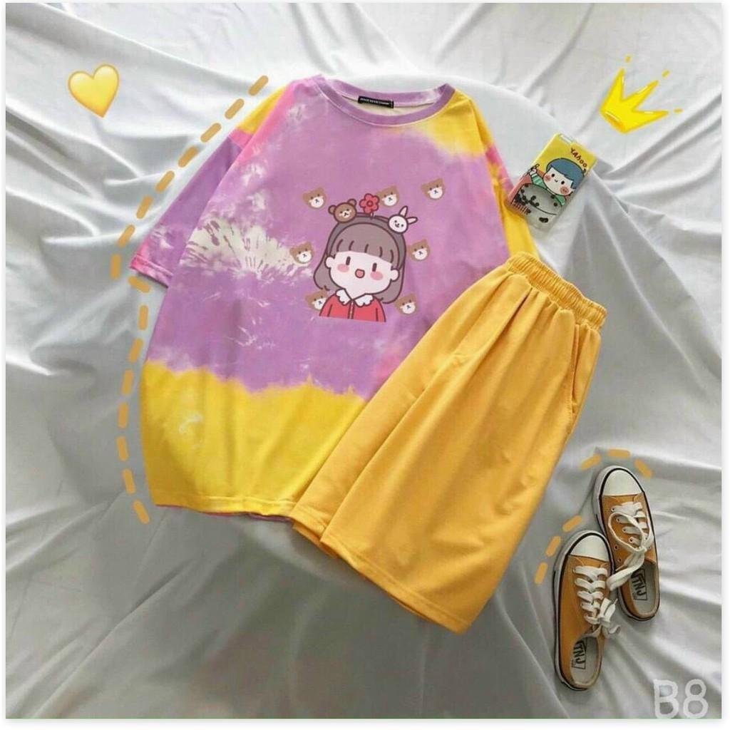SET THUN NỮ COTTON,MÀU SẮC SINH ĐỘNG,THIẾT KẾ HỌA TIẾT XINH XẮN THỜI TRANG MỚI KME