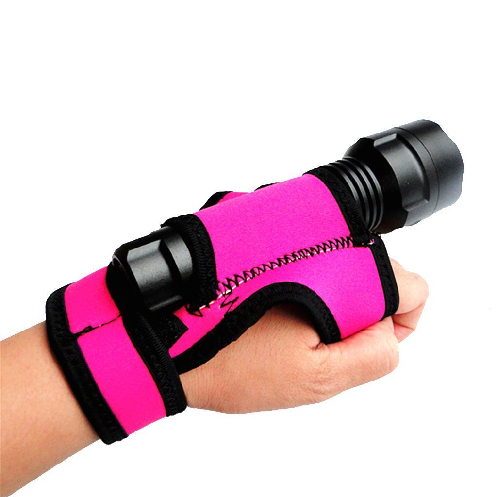 2Pcs Outdoor Scuba Diving Torch Flashlight Holder Soft Hand / Arm Mount