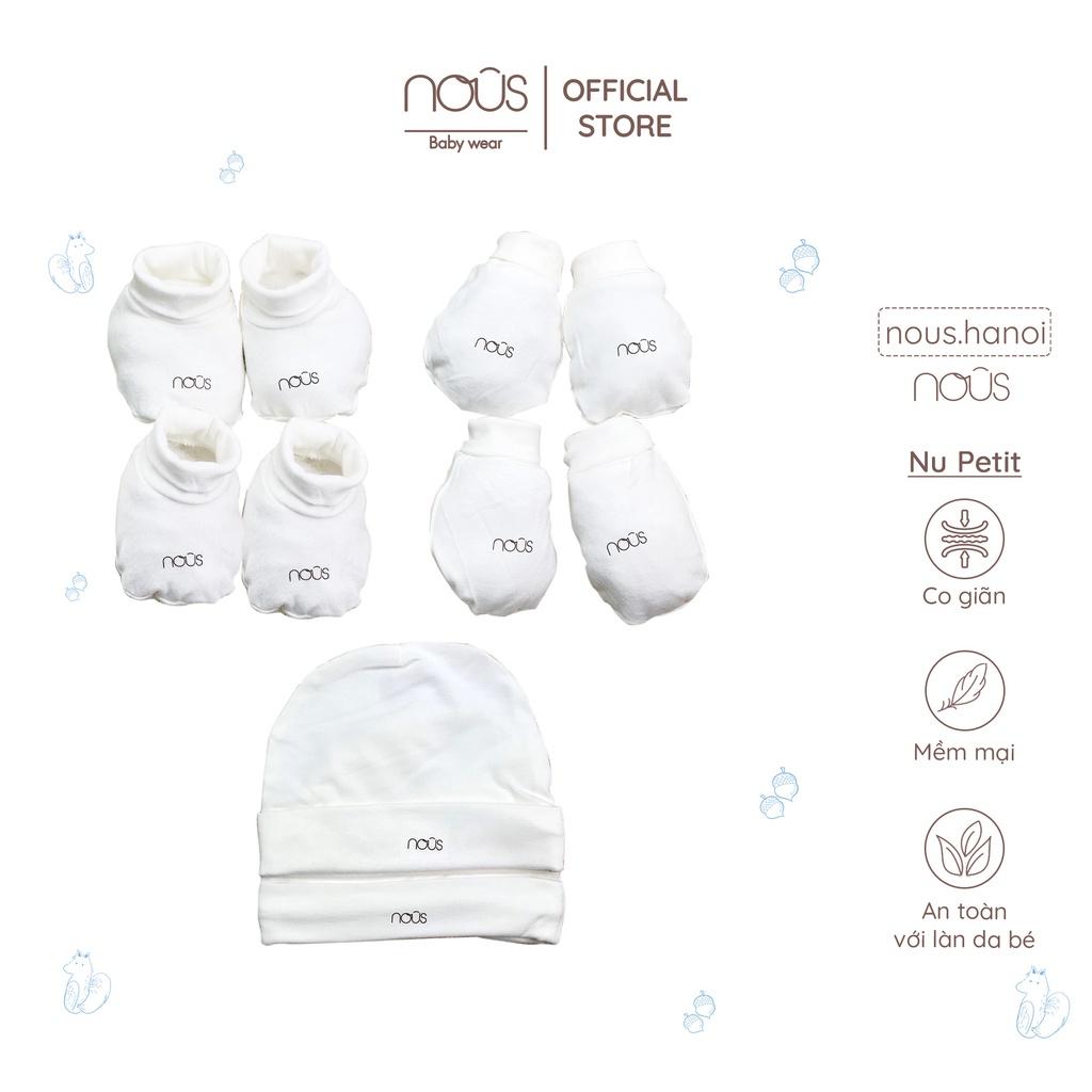 Phụ Kiện Cho Bé Sơ Sinh - Bao Tay Nous - Bao Chân Nous - Mũ Nous (Size Sơ sinh Newborn)