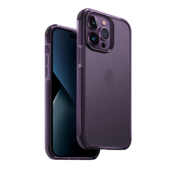 Ốp lưng cho iPhone 14 Pro Max UNIQ Hybrid Combat  Được làm từ nhựa PC, TPE và TPU cao cấp, dễ dàng tháo lắp - hàng chính hãng