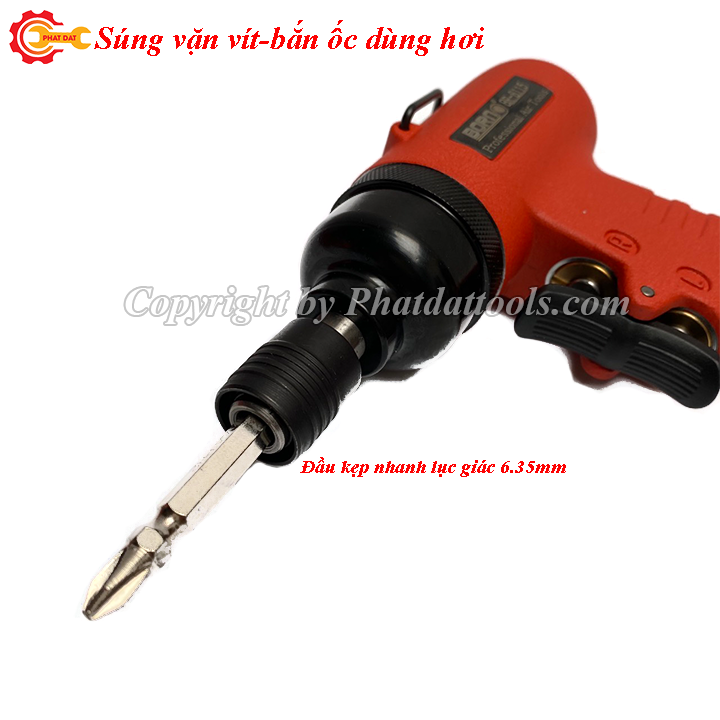 Máy khoan vặn vít, siết ốc dùng hơi mini BORN - Made in Taiwan