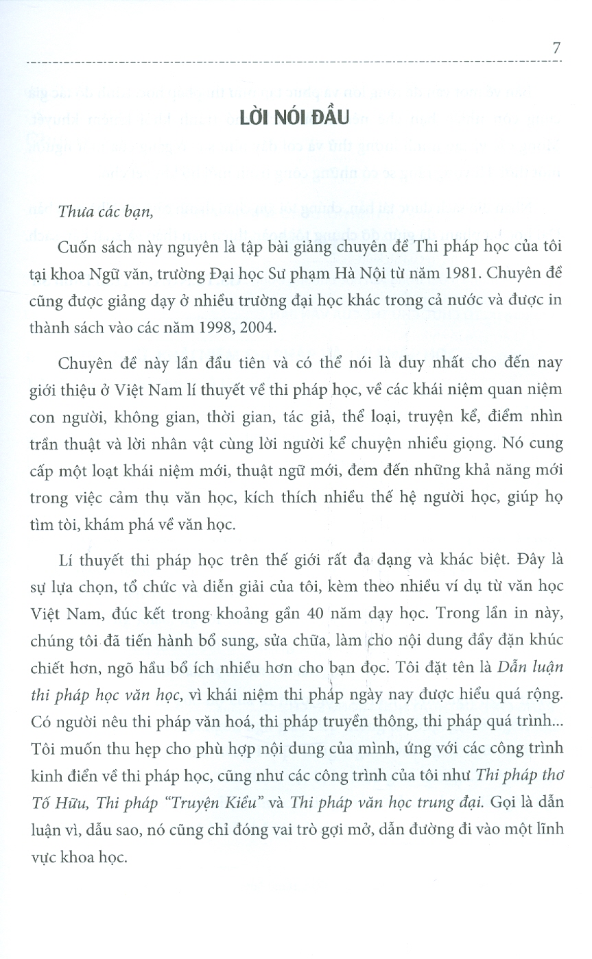 Dẫn Luận Thi Pháp Học Văn Học (Bìa mềm)