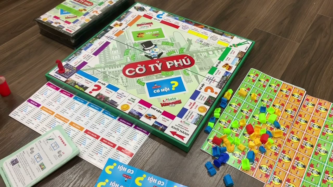 Cờ Tỉ Phú Monopoly – Cờ Tỷ Phú Vui Nhộn Cao Cấp, An Toàn Cỡ Cực Đại 42x42 – Hàng Chính Hãng