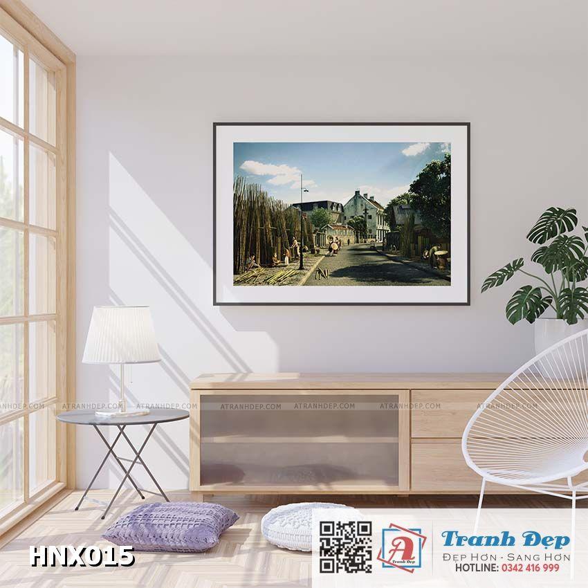 Tranh treo tường siêu nhẹ phong cảnh Hà Nội xưa - HNX015