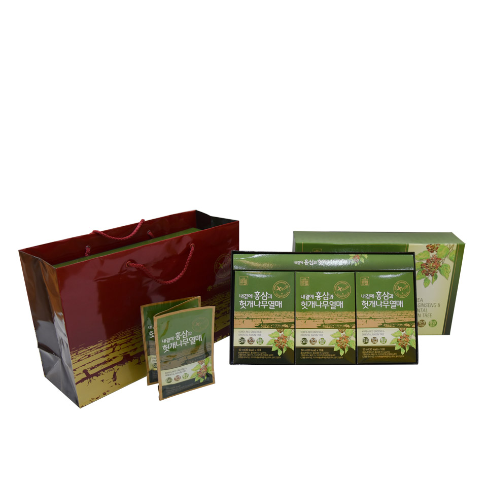 Combo 2 hộp 30 gói Bổ Gan Hồng Sâm Hàn Quốc Daedong giúp mát gan, giải độc gan, tốt cho người nóng trong, hay uống rượu bia