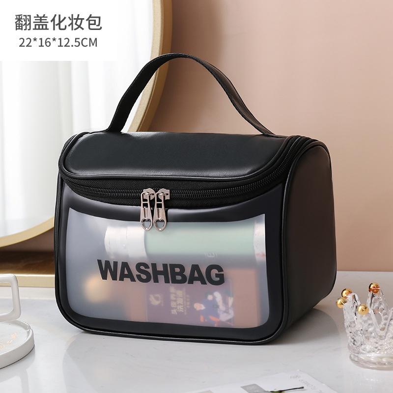 Túi đựng mỹ phẩm trong suốt WASHBAG đồ trang điểm du lịch chống thấm nước