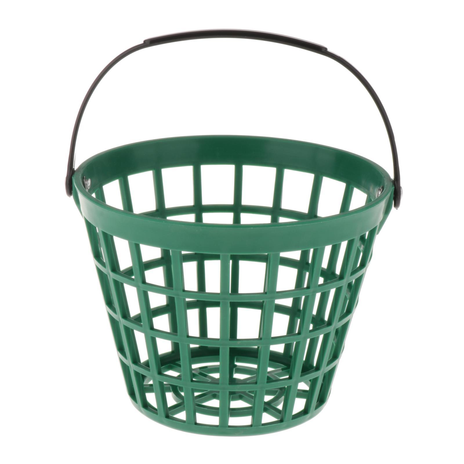 Unbreakable Golf Ball Basket, Golfball Container with Handle Ball Holder Contains 25/50/100 Balls Range Accessories