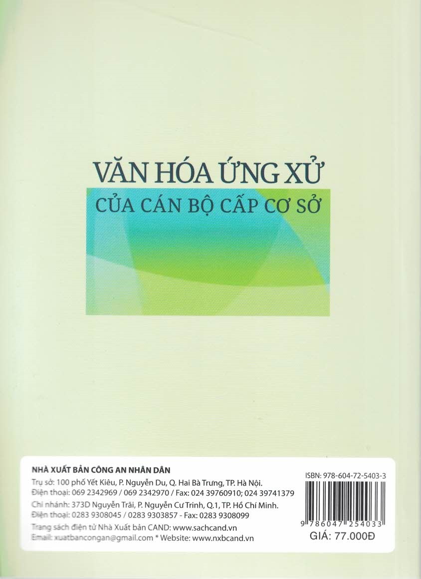 Văn Hóa Ứng Xử Của Cán Bộ Cấp Cơ Sở