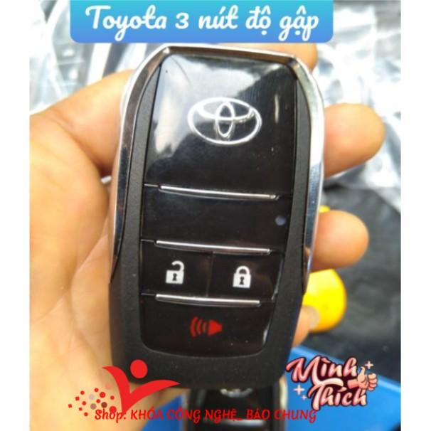 Hình ảnh Vỏ độ gập chìa khóa dành cho Toyota vios,yaris,altis,fortuner,inova dùng để thay thế cho vỏ chìa thẳng  theo xe