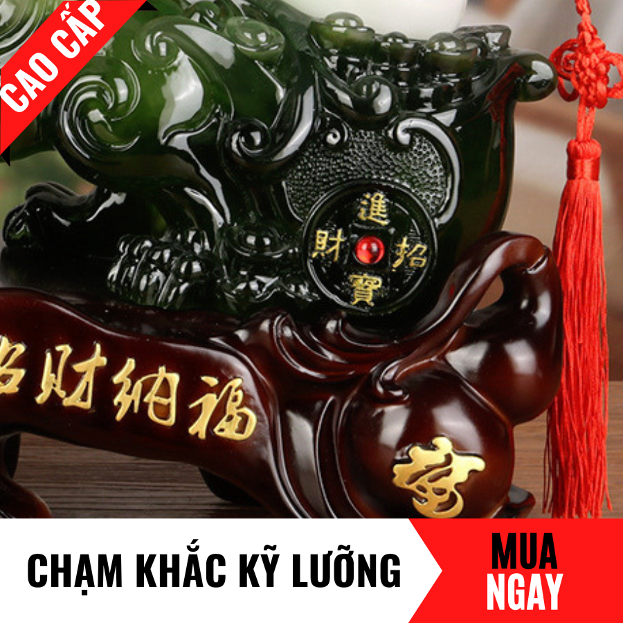 Tượng Tỳ Hưu Linh Vật Hút Tài Lộc Trang Trí Phong Thủy Cao 26cm