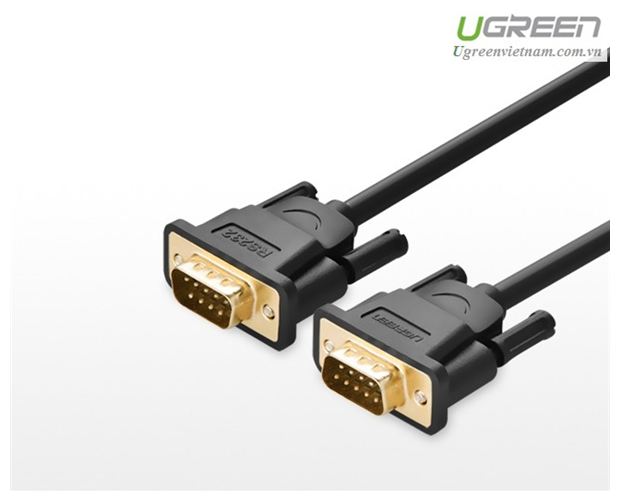 Dây Cáp Cổng Com 2 Đầu Đực Ugreen 20155 - Dây Com To Com 3m - Hàng chính hãng