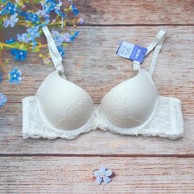 ÁO LÓT RUBY mút vừa phối ren họa tiết cánh bướm - ALN04