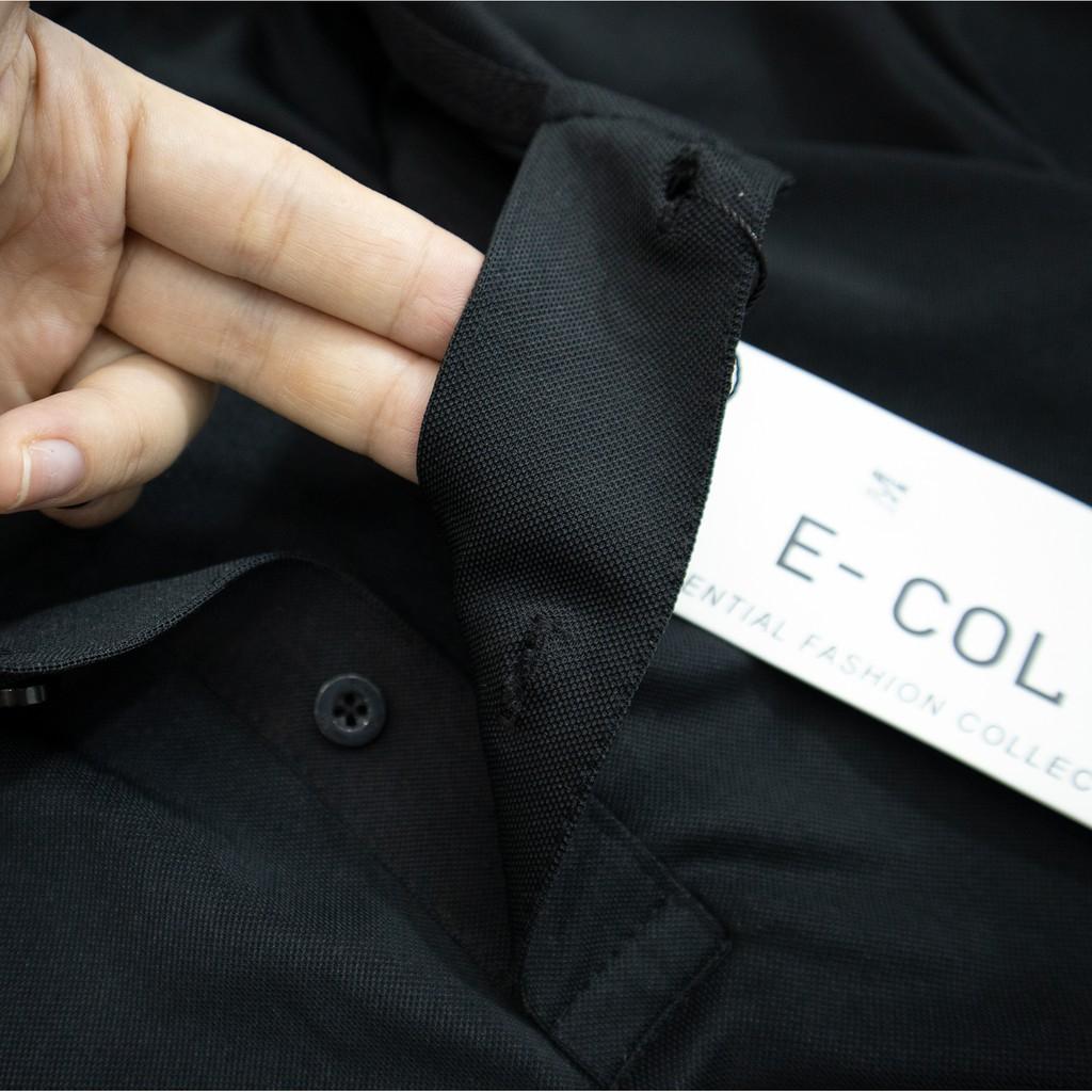 Áo thun Polo nam trơn cổ bẻ vải cá sấu Cotton