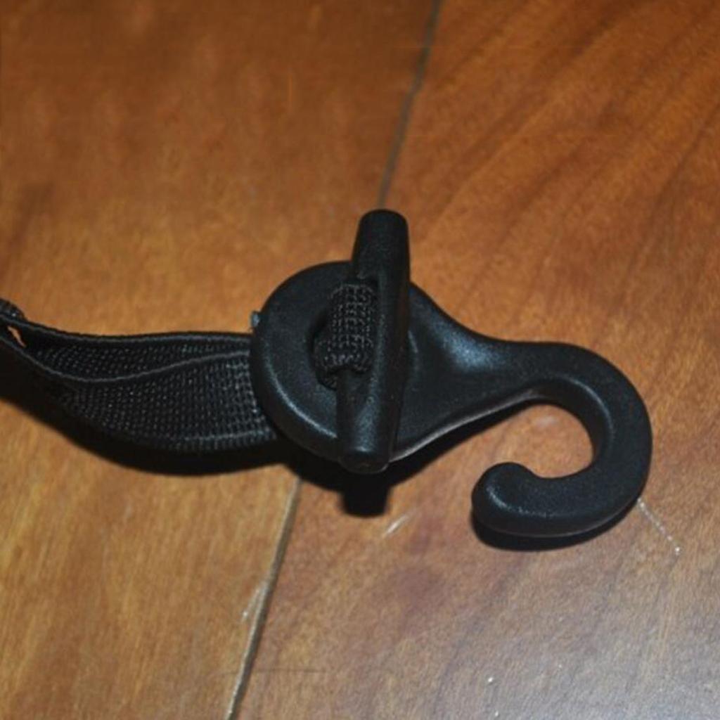 Leipupa 100 Chiếc Nhựa Chống Sốc Dây Karabiner Móc Dây Thun Dây Cấp Khóa